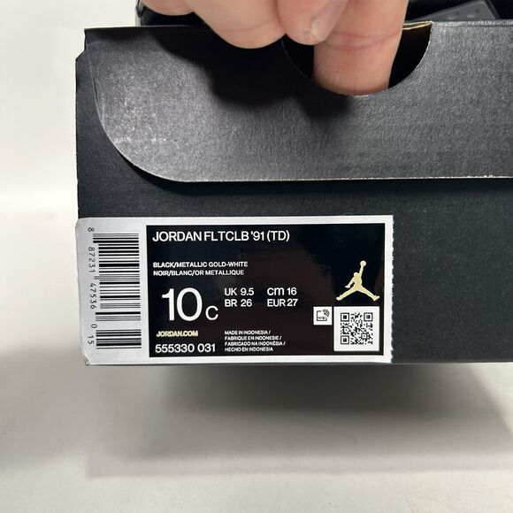 Jordan Flightclub 91’ TD “Black Metallic Gold” 2024 - Picture 5 of 5